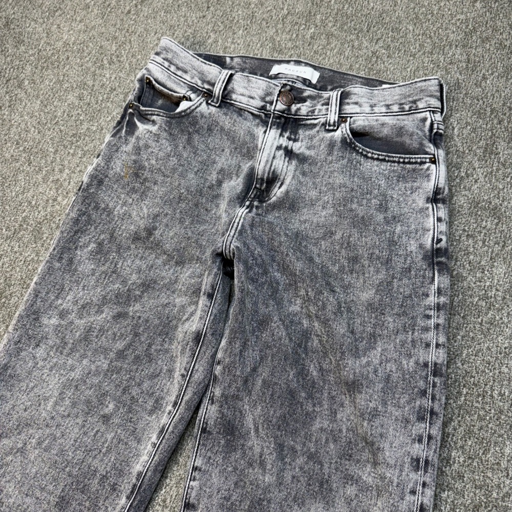 PacSun Baggy Fit Acid Wash Black Denim Jeans Mens 29x30 Wide Leg 90s Style - Picture 4 of 9